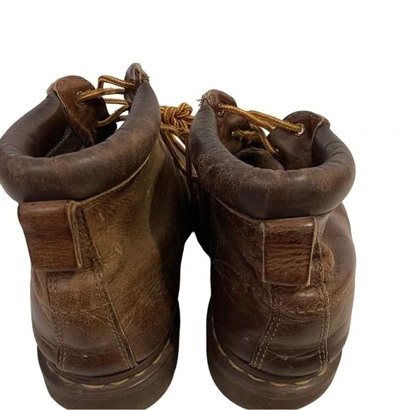 Vintage DR. MARTENS 939 Brown Leather Boots Made In England - Picture 3 of 5